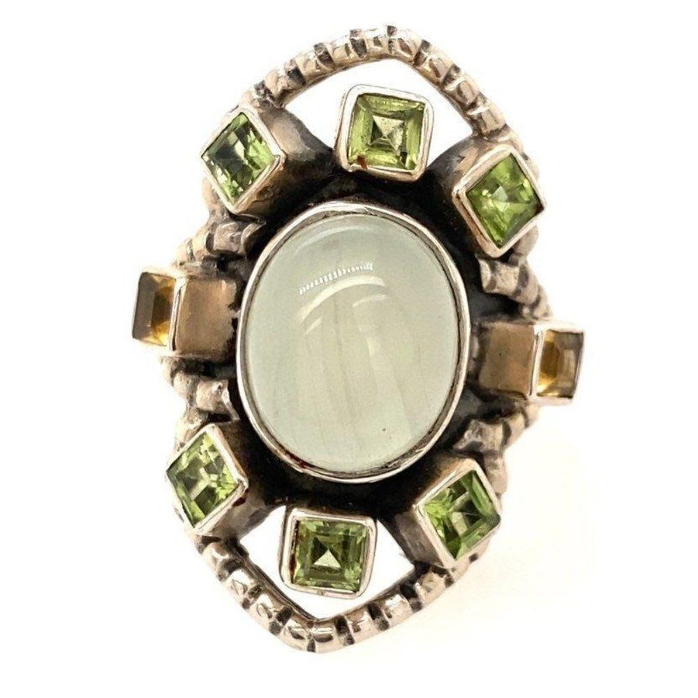 Nicky Butler 925 Moonstone, Peridot & Ci